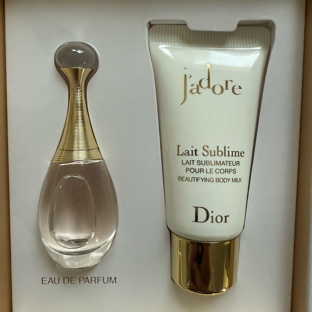 Dior J'adore Gold and White Packaging